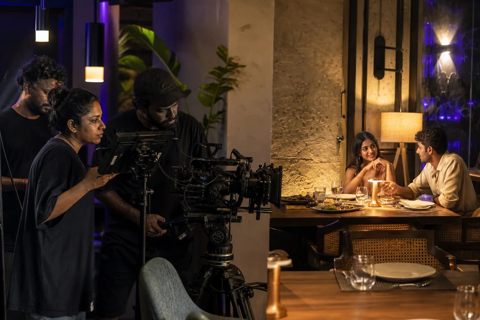 Sri Lankan film crew producing a digital marketing campaign